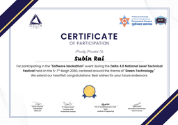 Delta 4.0 National Level Technical Festival: Software Hackathon 2023